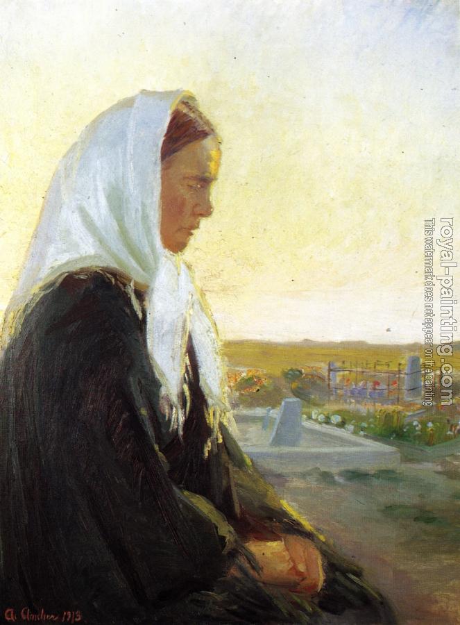 Anna Ancher : At the grave